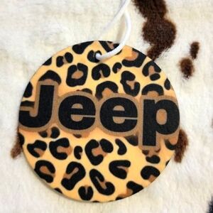 Jeep Animal Print Unscented Hanging Car Air Freshener Freshie
